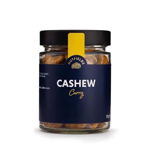 Nutfields Bio Jumbo Cashewkerne | mit Curry geröstet | Fair | 125 g von Nutfields