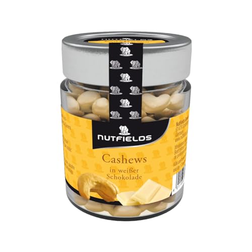 Nutfields Cashewkerne in Weißer Schokolade | Gourmet-Snack | Fairtrade | 150 g von Nutfields