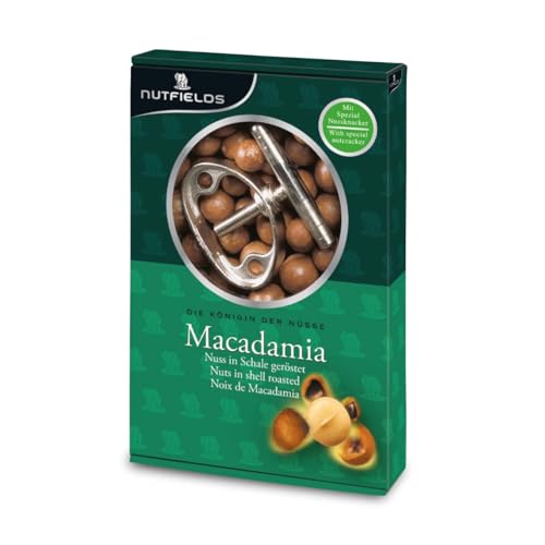 Nutfields Macadamia in Schale | geröstet | mit Knacker | 500g von Nutfields