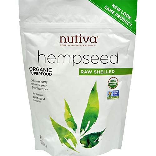 Nutiva Hanfsamen geschält 227g Raw von Nutiva