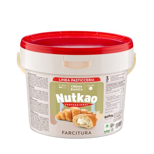 Linie Professional, Nutkao Aufstrichcreme, 3 kg Eimer zum Füllen (weißes Creme) von Nutkao