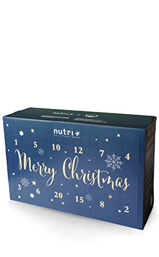 Adventskalender Protein Pulver 2024 - Eiweißpulver Vegan - Proteinriegel Fitness - Eiweiß Riegel - Fitnessriegel Proteinpulver - Advent Kalender Eiweißriegel für Männer und Frauen von Nutri +