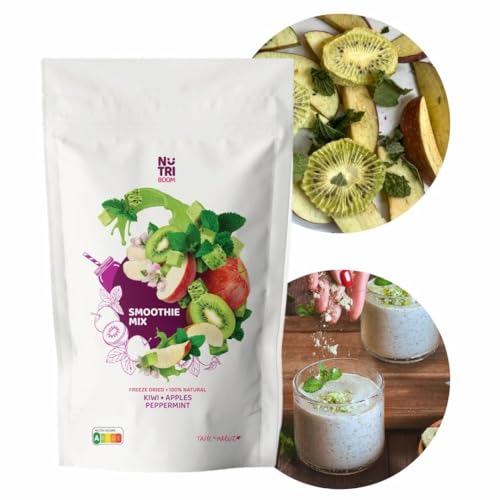 Ready to Blend Smoothie Kits Freeze-Dried Whole Fruits and Veggies for Healthy, Convenient Smoothies, Vegan, No Added Sugar, Smoothie DIY (1 serving, Breeze) von NutriBoom