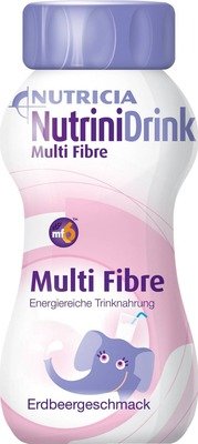 NUTRINI Drink Multi Fibre Erdbeergeschmack 200 ml von Nutricia