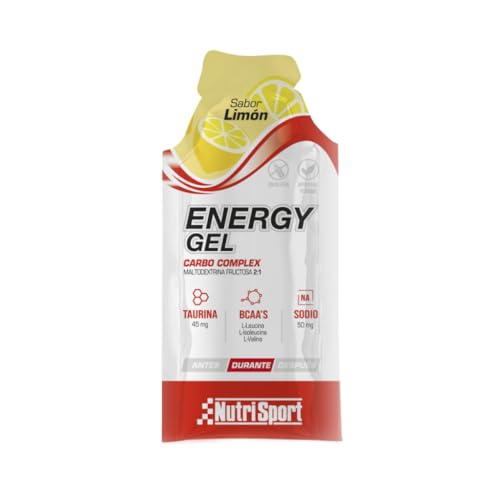 Nutrisport - Gel energético Limón 35g - Gel Energético - Rápida Absorción - Ideal para Deportistas - Sabor Limón - Formato Individual - Caja de 24 unidades von Nutrisport