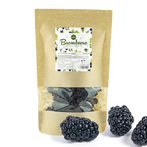 Nutritec Gefriergetrocknete Brombeeren 2x250g, Beeren gefriergetrocknet ohne Zusätze, Trockenfrüchte im wiederverschließbaren Aromabeutel von Nutritec