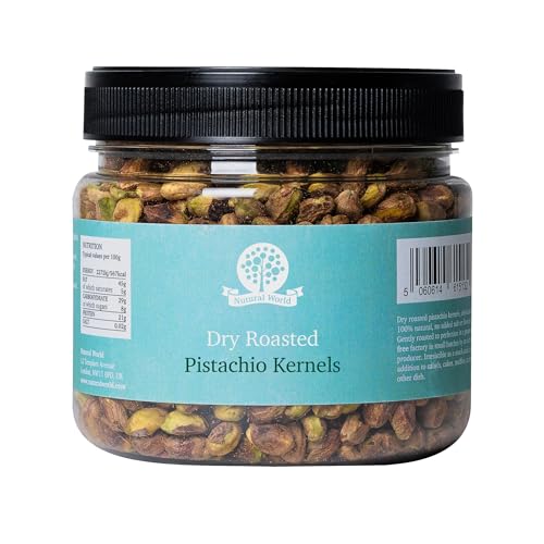 Nutural World – Trocken geröstete Pistazienkerne – ungesalzen (500g) von Nutural World