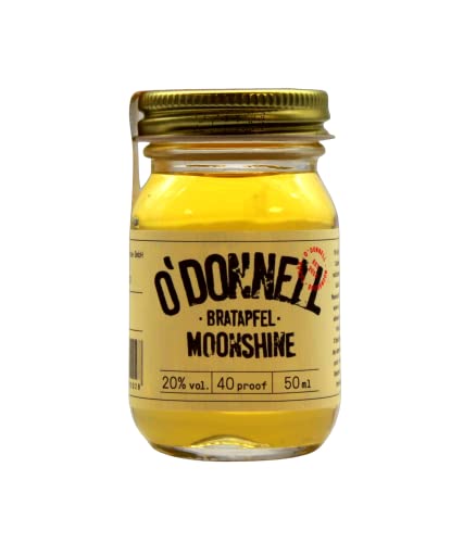 O`Donnell Moonshine Bratapfel Minis Masonjars, 24er Pack (24 x 50ml) von O'Donnell Moonshine GmbH