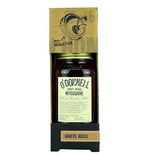 O'Donnell Moonshine Kombiset"Harte Nuss" Likör (700 ml) I Natürliche Zutaten I Premium Schnaps I 25% Vol. Alkohol von O'Donnell Moonshine