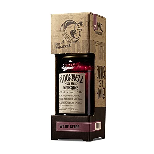 O'Donnell Moonshine Kombiset “Wilde Beere” Likör (700 ml) I Beerenlikör | Natürliche Zutaten I Premium Schnaps nach amerikanischer Tradition I 25% Vol. Alkohol | vegan von O'Donnell Moonshine