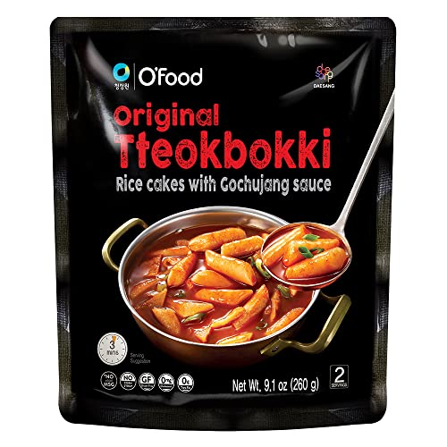 [ChungJungOne] O'Food Tteokbokki Original – koreanische würzige Reiskuchen, 260 g [2 Portionsgrößen] von O’Food