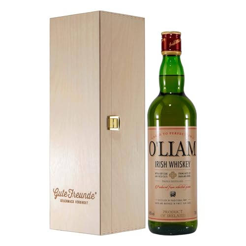 O´Liam Irish Whiskey mit Geschenk-Holzkiste von O´Liam