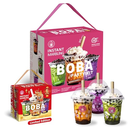 O's Bubble Instant Marbling Boba Party Kit (Ambient) - 6 Portionen von O's Bubble