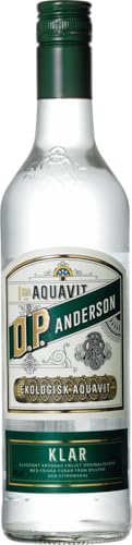 O.P. Anderson Klar Bio-Aquavit, 40% Vol., 70 cl | Feiner schwedischer Akvavit mit frischem Dill- und Zitrusgeschmack, Perfekt zu Fisch und Meeresfrüchten von O.P. Anderson