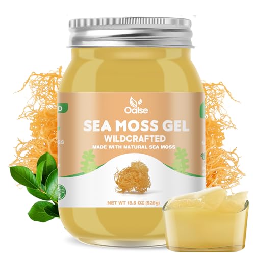 OALSE Sea Moss Gel – Wildcrafted Sea Moss Gel SSS Supplement for Kids and Adults 524.5 g Original von OALSE