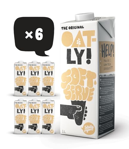 Oatly Soft Serve Mix für die Herstellung von Softeis auf pflanzlicher Basis in der Eismaschine 1L, (6er-Pack) von OATLY