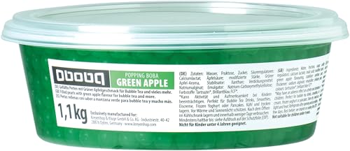 OBOBA Popping Boba, Grüner Apfelgeschmack - 1 x 1.1 kg von OBOBA