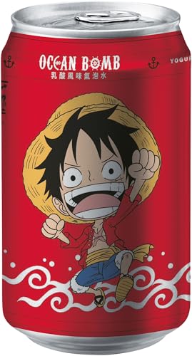 OCEAN BOMB Erfrischungsgetränk, One Piece, Joghurt, Luffy - 1 x 330 ml von OCEAN BOMB