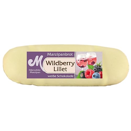 Odenwälder Marzipan Brot Wildberry Lillet mit weißer Schokolade 100g von Odenwälder Marzipan