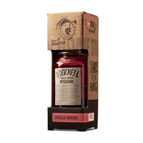 O`Donnell Moonshine Likör Pralle Kirsche 20% vol. Kombiset, (1 x 700ml) von O'Donnell Moonshine