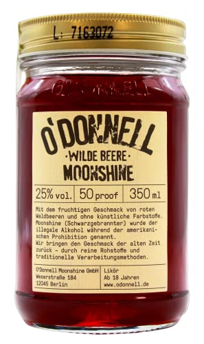 O`Donnell Moonshine Likör Wilde Beere 25% vol, 350ml von ODonnell Moonshine