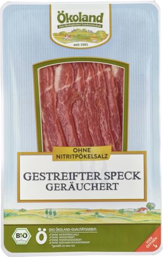 Gestreifter Speck in Scheiben von ÖKOLAND