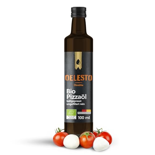 OELESTO® BIO Pizzaöl italienische Kräuter Würzöl kaltgepresst - Pizzaöl & Pastaöl, Öl zum Würzen von Tomate-Mozzarella & Baguette, Kräuteröl intensiv von OELESTO