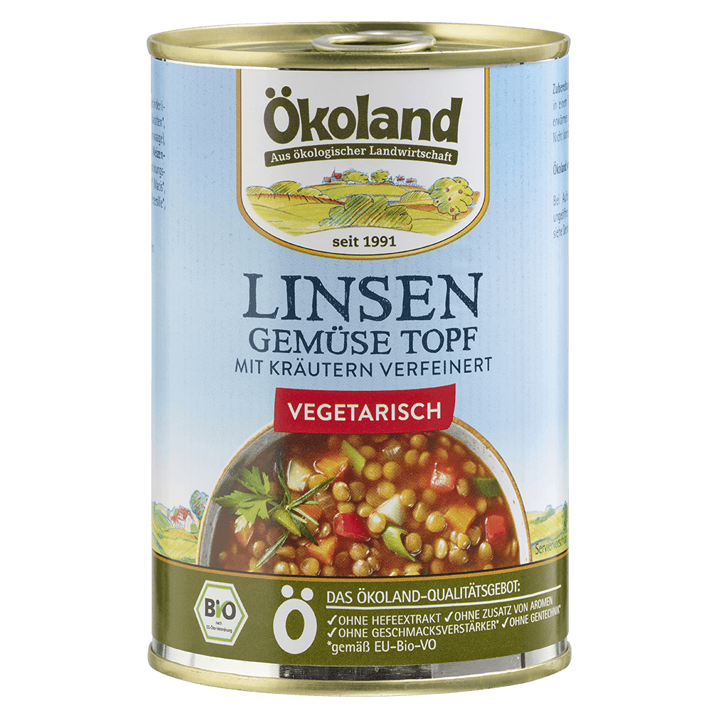 Bio Linsen-Gemüse-Topf von Ökoland