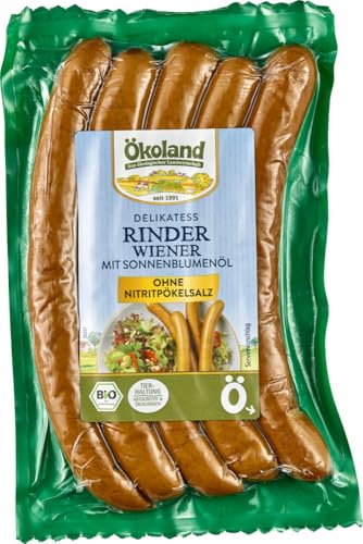 Delikatess Rinder-Wiener mit Sonnenblumenöl 18 x 200 gr von Ökoland