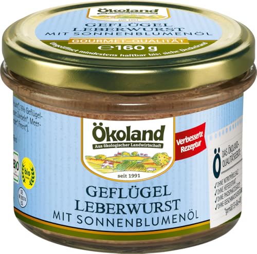 Geflügel-Leberwurst mit Sonnenblumenöl 12 x 160 gr von Ökoland