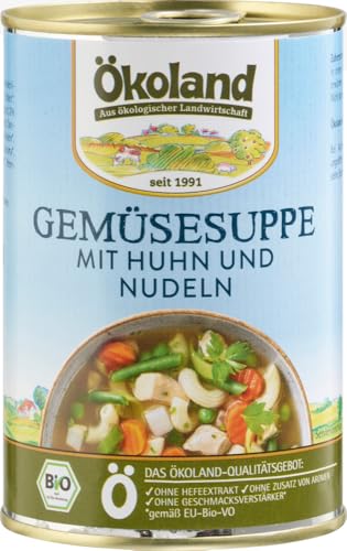 Gemüsesuppe mit Huhn 18 x 400 gr von Ökoland