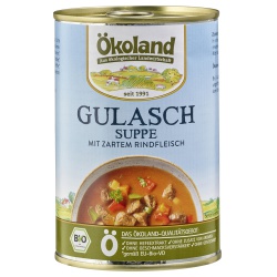 Gulaschsuppe mit Rindfleisch von Ökoland