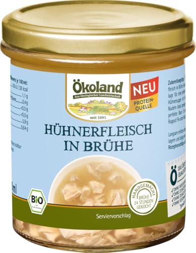 Hühnerfleisch in Brühe 1 x 320 ml von Ökoland