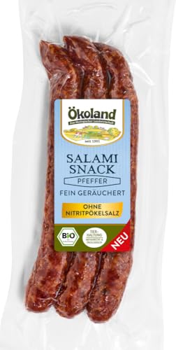 Salami-Snack Pfeffer fein geräuchert 1 x 120 gr von Ökoland