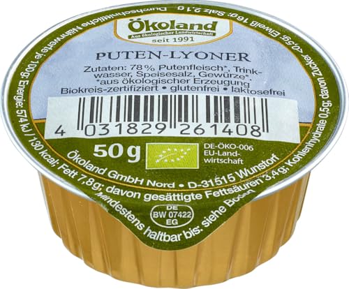 Puten-Lyoner 12 x 50 gr von Ökoland