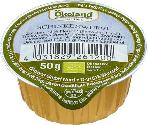 Schinkenwurst 12 x 50 gr von Ökoland