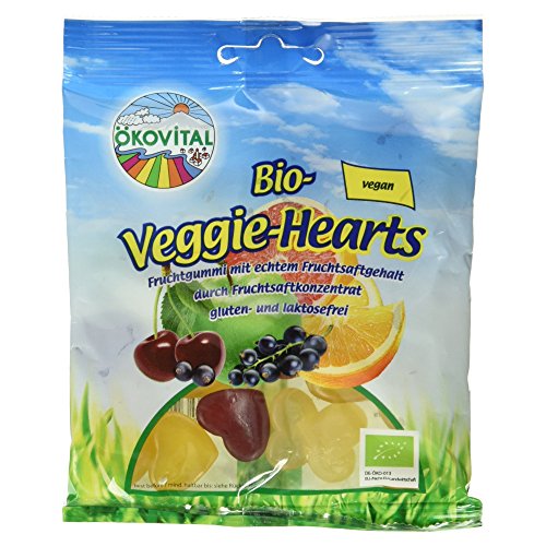 ökovital Bio-Fruchtgummi Veggie-Hearts, 100g von Ökovital