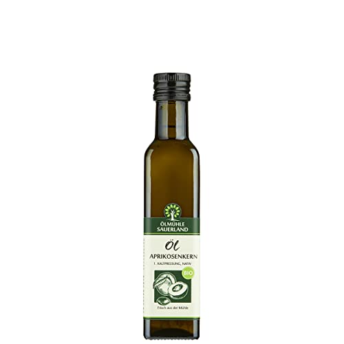 Aprikosenkernöl BIO kaltgepresst nativ (250 ml) von Ölmühle Sauerland