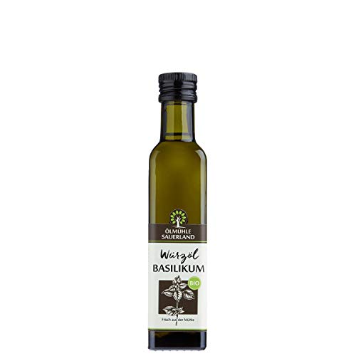 ÖLMÜHLE SAUERLAND - Basilikum Rapswürzöl BIO (250 ml) von Ölmühle Sauerland