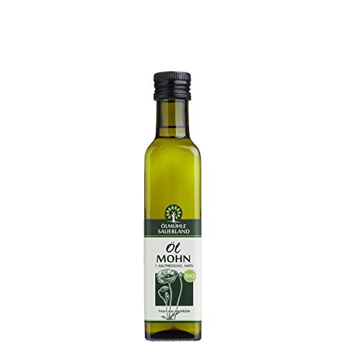 ÖLMÜHLE SAUERLAND - Mohnöl BIO kaltgepresst nativ (250 ml) von Ölmühle Sauerland