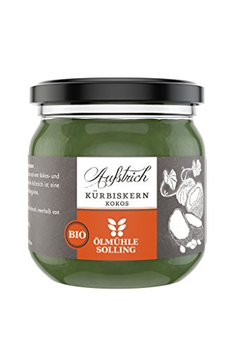 Ölmühle Solling Bio Aufstrich Kürbiskern-Kokos, 1er Pack (1 x 160 g) von Ölmühle Solling