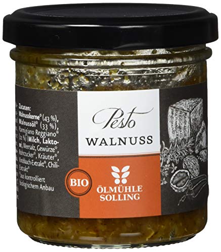 Ölmühle Solling Bio Walnuss Pesto, 1er Pack (1 x 110 g) von Ölmühle Solling