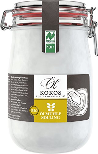 Ölmühle Solling Bio & Naturland Fair Kokosöl im Bügel-Glas 1000ml von Ölmühle Solling