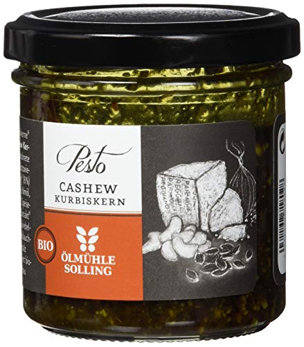 Ölmühle Solling Cashew-Kürbiskern Pesto im Glas - BIO, 1er Pack (1 x 110 g) von Ölmühle Solling