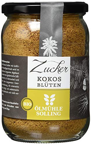 ÖLMÜHLE SOLLING - BIO Kokosblütenzucker | Kokosblütenzucker hergestellt aus dem Nektar der Kokosblütenknospe. Ideal zum Süßen von Kaffee, Tee, Süßspeisen und Backwaren | Inhalt: 350 g von Ölmühle Solling