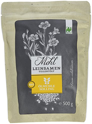 Ölmühle Solling Leinsamenmehl teilentölt, 3er Pack (3 x 500 g) von Ölmühle Solling