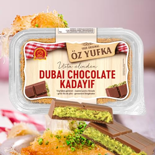 Öz Yufka Dubai Schokolade Teigfäden Geröstet - Kadayif 200g von Öz Yufka