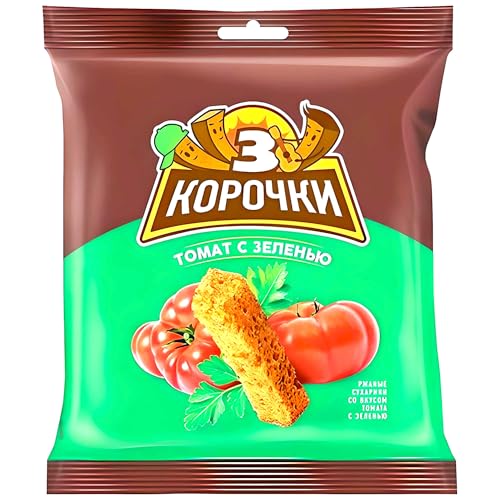 3 Korochki Croutons Tomaten & Kräuter 10er Pack (10 x 40g) von OFMARKT