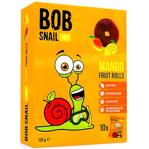 Bob Snail Mango Fruchtrollen 10er Pack (10 x 10g) von OFMARKT