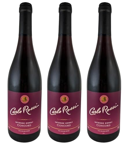 Carlo Rossi Concord Rotwein süß 3er Set (3 x 0,75L) 11% vol. 2.25 l von OFMARKT